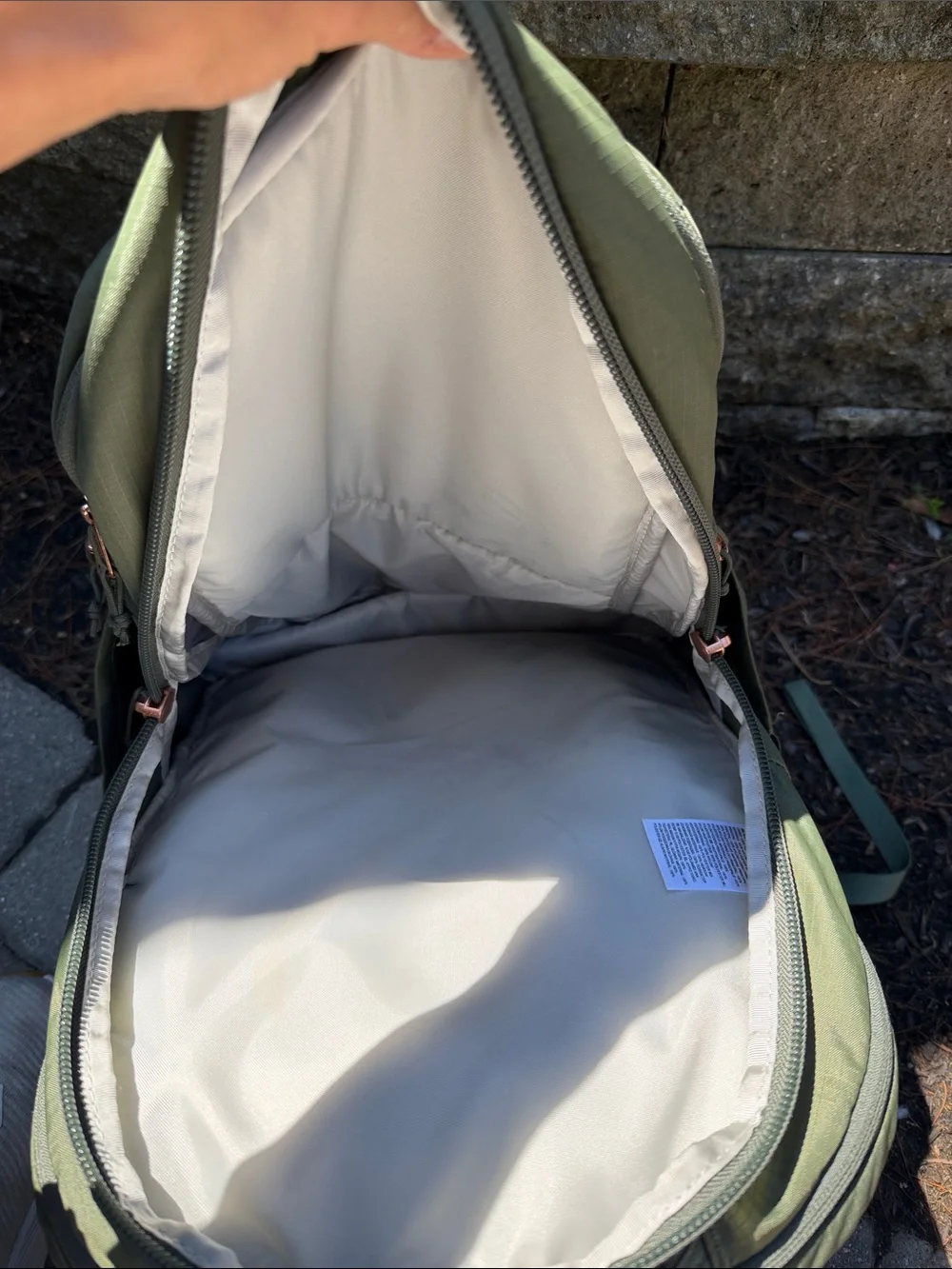 The North Face Olive Green Daypack Backpack